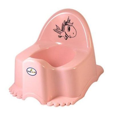 TEGA BABY Nocnik z pozytywką ECO JEDNOROŻEC jasnoróżowy, 1 szt.