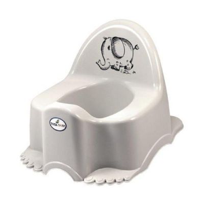 TEGA BABY Nocnik z pozytywką ECO SŁOŃ szary, 1 szt.