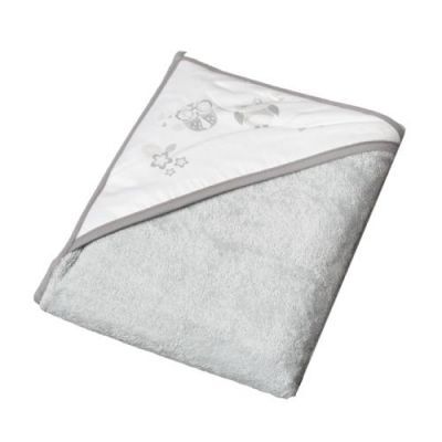 TEGA BABY Okrycie kąpielowe 80x80cm SOWA szare, 1 szt.