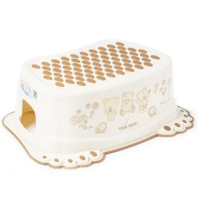 TEGA BABY Podnóżek antypoślizgowy MIŚ beżowy, 1 szt.