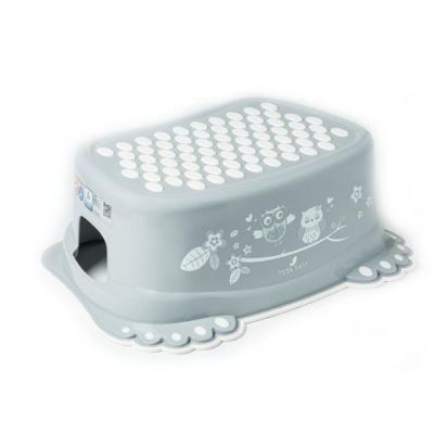 TEGA BABY Podnóżek antypoślizgowy SOWA szary, 1 szt.