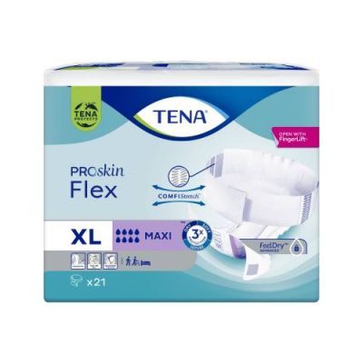 Tena Flex ProSkin Maxi Pieluchomajtki z pasem mocującym XL, 21 szt.