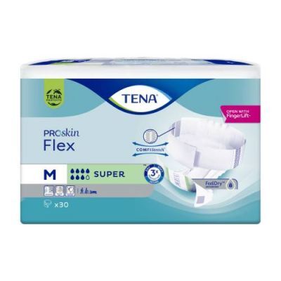 Tena Flex ProSkin Super Pieluchomajtki z pasem mocującym M, 30 szt.