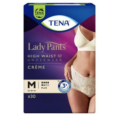 TENA LADY PANTS PLUS CREME majtki chłonne rozmiar M 30 sztuk