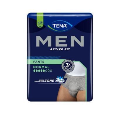 TENA MEN PANTS Normal Grey Bielizna na nietrzymanie moczu S/M, 30szt. KRÓTKA DATA 22.12.2025
