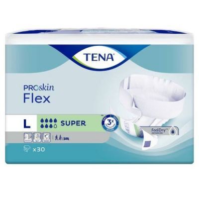 TENA Pieluchomajtki ProSkin Flex Super L, 30 szt.