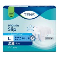 Tena ProSkin Slip Pieluchomajtki z rzepami Plus L, 30 szt.