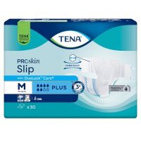 Tena ProSkin Slip Pieluchomajtki z rzepami Plus M, 30 szt.
