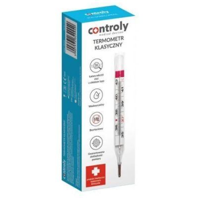 TERMOMETR BEZRTĘCIOWY KLASYCZNY Etui z efektem lupy CONTROLY