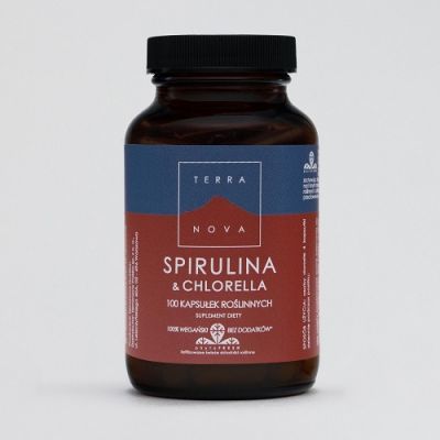 TERRANOVA Spirulina & Chlorella 100 kapsułek