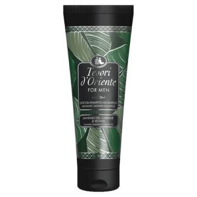 Tesori d'Oriente For Men Żel pod prysznic i szampon 2w1 Kaszmirowe drzewo sandałowe i Wetyweria, 250 ml