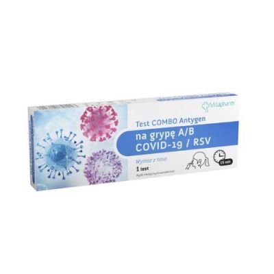 Test Combo Antygenowy na grypę A/B+COVID-19/ RSV 1 sztuka MILAPHARM