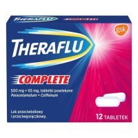 Theraflu Complete 500 mg + 65 mg, 12 tabletek powlekanych