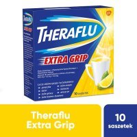 THERAFLU EXTRAGRIP 10 saszetek gorączka, bóle głowy, mięśni