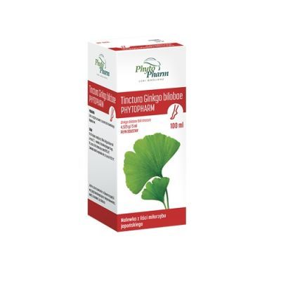 TINCTURA GINKGO BILOBAE nalewka z liści miłorzębu japońskiego 100 ml