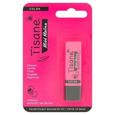 TISANE Koloryzujący balsam do ust miód malina, 5,1 g