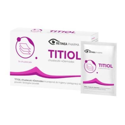 Titiol chusteczki do powiek 4Demodex, 14szt.