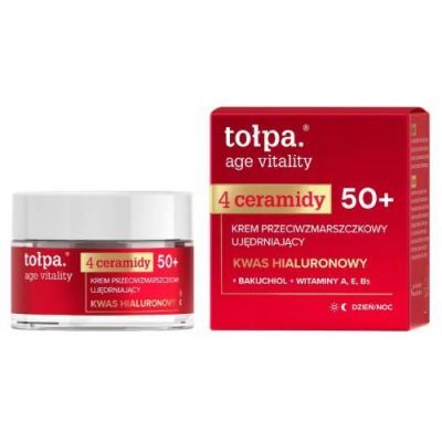 Tołpa Age Vitality 4 Ceramidy Krem do twarzy przeciwzmarszczkowy, ujędrniający 50+, 50 ml
