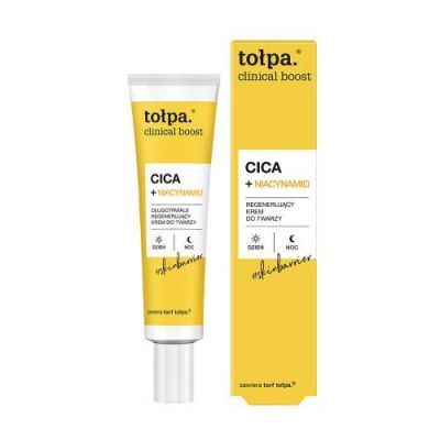 TOŁPA Clinical Boost Cica + Niacynamid Regenerujący krem do twarzy, 40ml