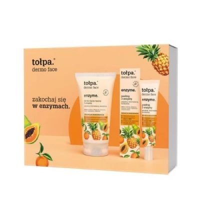 TOŁPA DERMO FACE ENZYME Zestaw Żel do mycia twarzy 3 enzymy, 150ml + Peeling 3 enzymy, 40ml