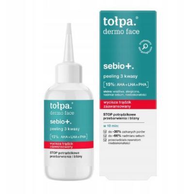 Tołpa Dermo Face Sebio+ Peeling 3 kwasy, 50 ml