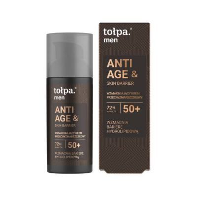 Tołpa Men Anti Age & Skin Barrier 50+ Wzmacniający krem przeciwzmarszczkowy, 50 ml
