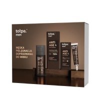 TOŁPA MEN ANTI AGE &amp; SKIN BARRIER Zestaw Wzmacniający krem przeciwzmarszczkowy 50+, 50ml + Krem przeciwzmarszczkowy pod oczy, 10ml