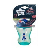 Tommee Tippee Kubek niekapek ze słomką 230ml 7m+ BOY