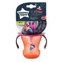 TOMMEE TIPPEE Kubek niekapek ze słomką 230ml GIRL (0140)