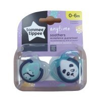 TOMMEE TIPPEE Smoczek uspokajający ANYTIME 0-6m 2 sztuki (3544)