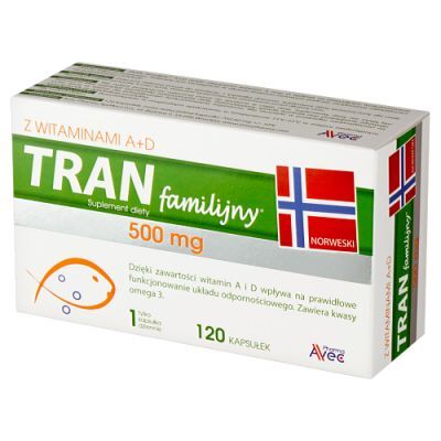 Tran Familijny A+D, 120 kaps.