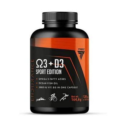 Trec Endurance Omega 3 + D3 Sport Edition, 120 kaps.