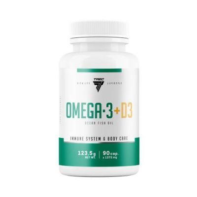 Trec Omega-3 + D3, 90 kaps.