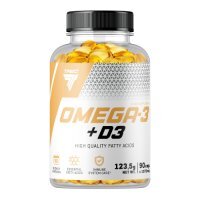 Trec Omega-3 + D3, 90 kaps.