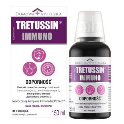 Tretussin Immuno o smaku czarnej porzeczki, 150ml