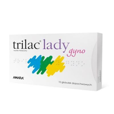 Trilac Lady Gyno, 10 globulek dopochwowych KRÓTKA DATA 30.11.2025