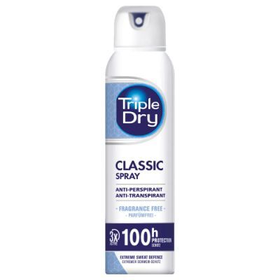 Triple Dry Classic Spray Antyperspirant, 150 ml