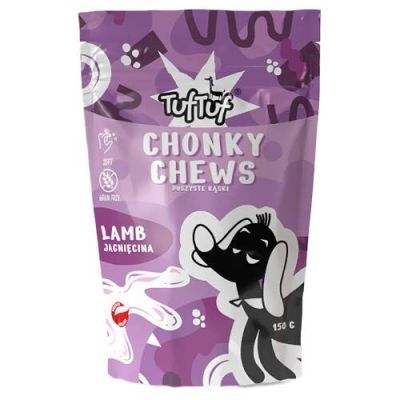 TufTuf Chonky Chews Przysmak dla psa Puszyste kąski jagnięcina, 150 g