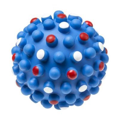 TULLO Piłka wzmocniona piszcząca 11,2cm Niebieska (214)