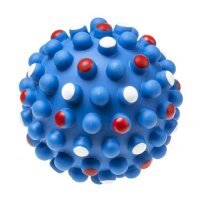 TULLO Piłka wzmocniona piszcząca 11,2cm Niebieska (214)
