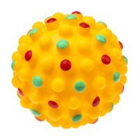 TULLO Piłka wzmocniona piszcząca 11,2cm Żółta (214)