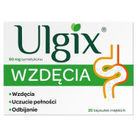 ULGIX WZDĘCIA 80 mg, 25 kaps.