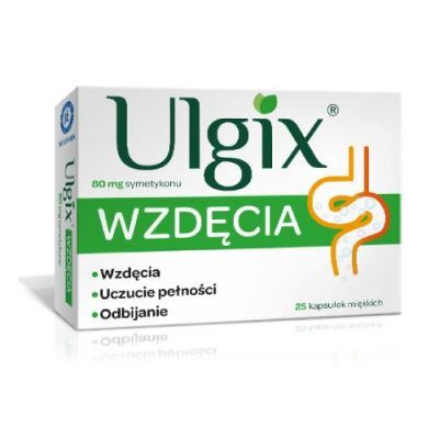 ULGIX WZDĘCIA 80 mg 25 kapsułek