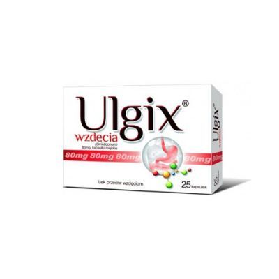 ULGIX WZDĘCIA 80 mg 25 kapsułek