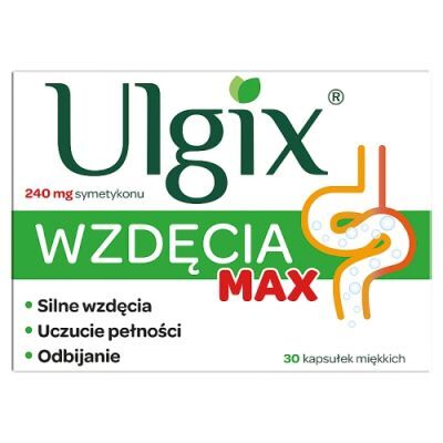 ULGIX WZDĘCIA MAX 30 kapsułek na wzdęcia
