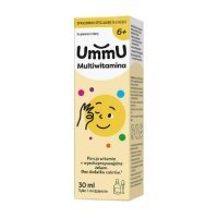 Ummu Multiwitamina 6+ krople o smaku pomarańczowym, 30 ml