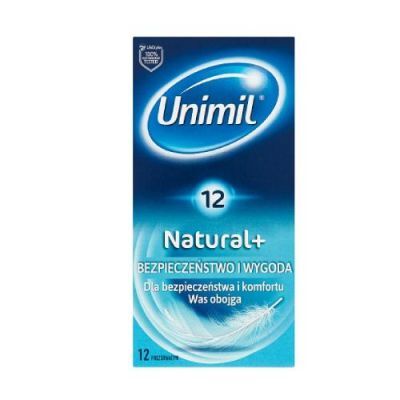 UNIMIL NATURAL Prezerwatywy 12 sztuk