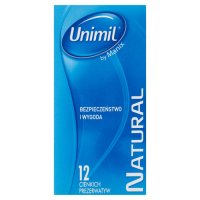 UNIMIL NATURAL Prezerwatywy 12 sztuk