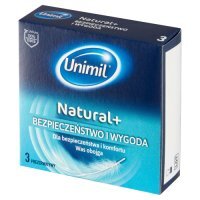 UNIMIL NATURAL Prezerwatywy  3 sztuki