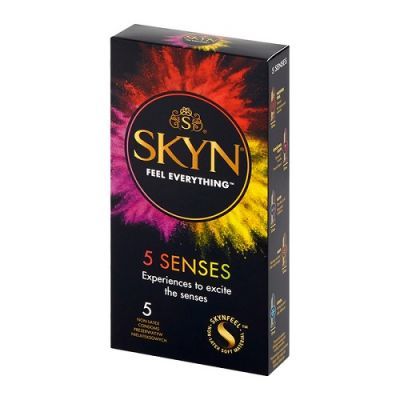UNIMIL SKYN 5 SENSES Prezerwatywy nielateksowe 5 sztuk